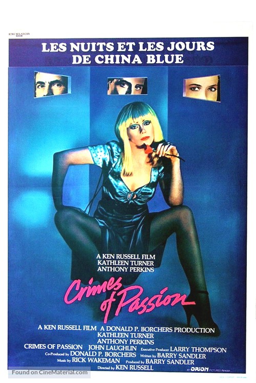 Crimes of Passion - Belgian Movie Poster