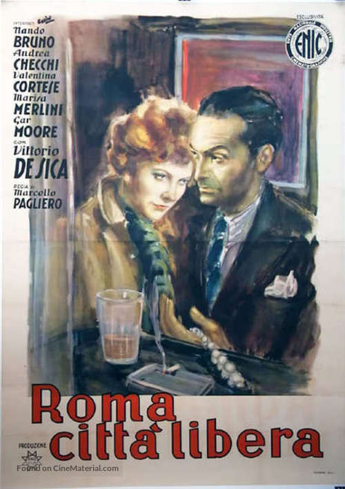 Roma citt&agrave; libera - Italian Movie Poster