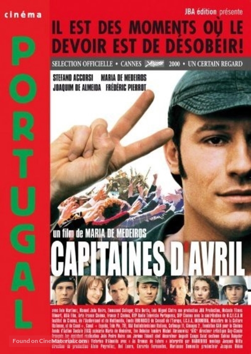 Capit&atilde;es de Abril - French DVD movie cover