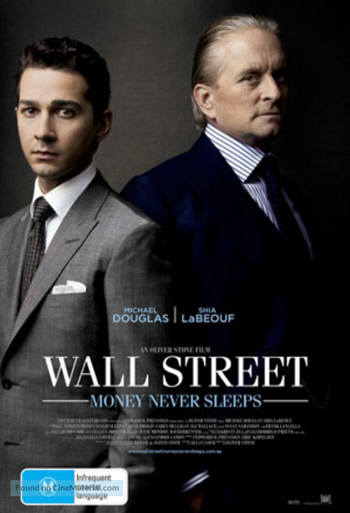 Wall Street: Money Never Sleeps - Australian Movie Poster