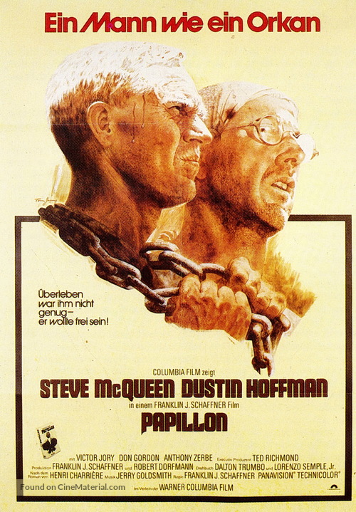 Papillon - German Movie Poster