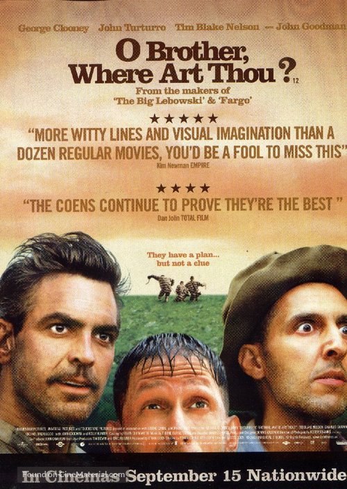 O Brother, Where Art Thou? - British Movie Poster
