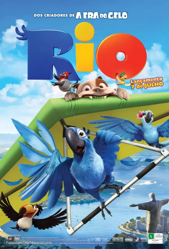 Rio 11 Brazilian Movie Poster Rio 11 Brazilian Movie Poster