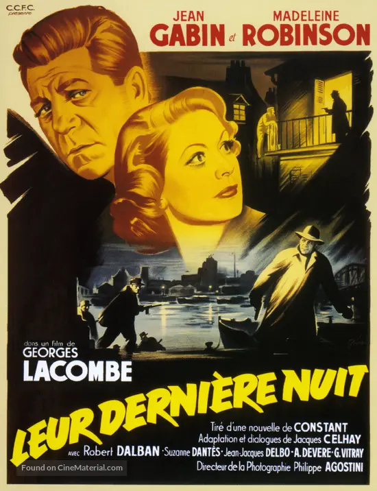 Leur derni&egrave;re nuit - French Movie Poster