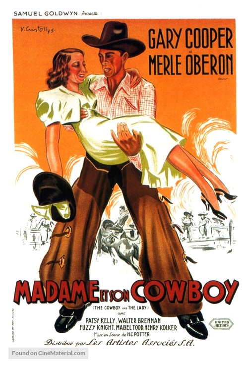 The Cowboy and the Lady - French Movie Poster