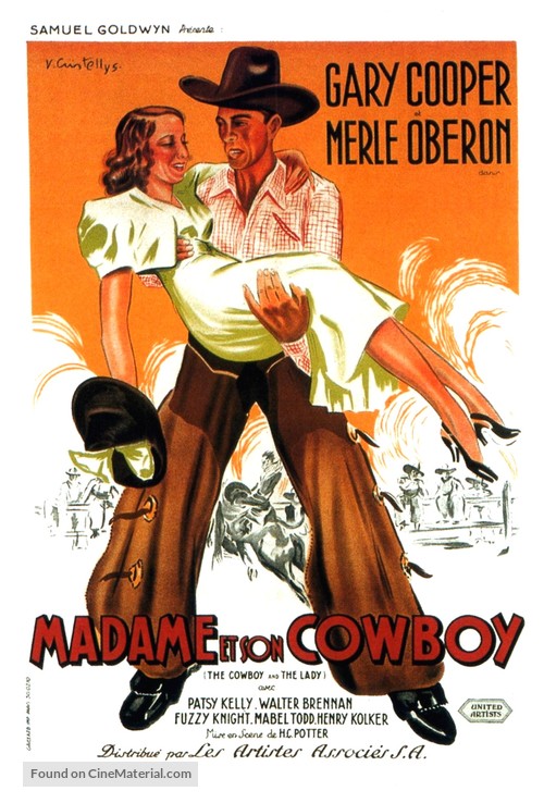 The Cowboy and the Lady - French Movie Poster
