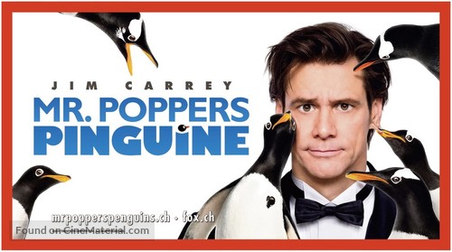 Mr. Popper&#039;s Penguins - Swiss Movie Poster
