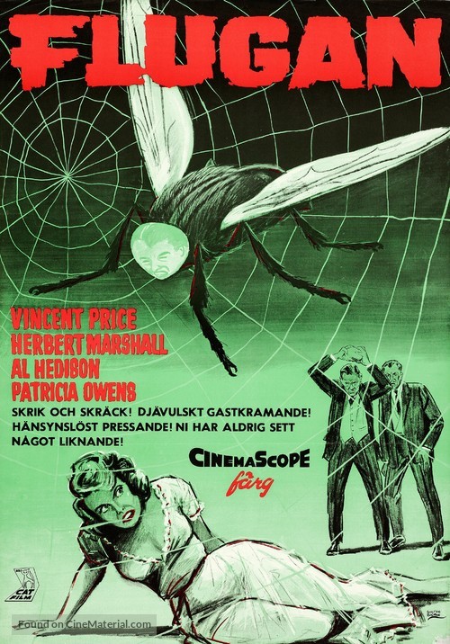 The Fly - Swedish Movie Poster