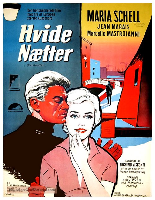 Notti bianche, Le - Danish Movie Poster