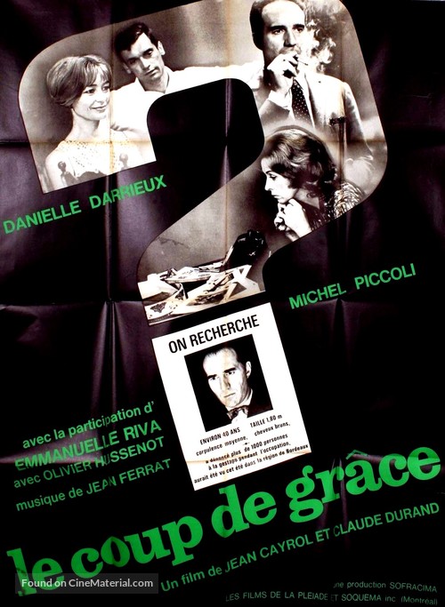 Le coup de gr&acirc;ce - French Movie Poster