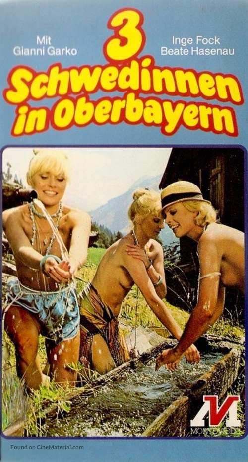 Drei Schwedinnen in Oberbayern - German VHS movie cover