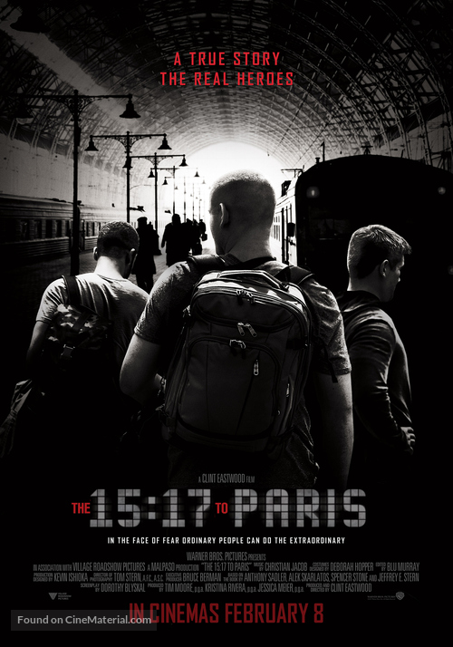 The 15:17 to Paris - Singaporean Movie Poster