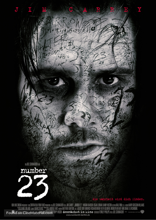 The Number 23 - German Movie Poster