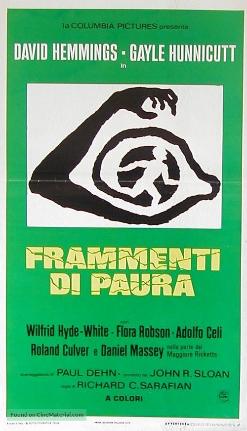 Fragment of Fear - Italian Movie Poster