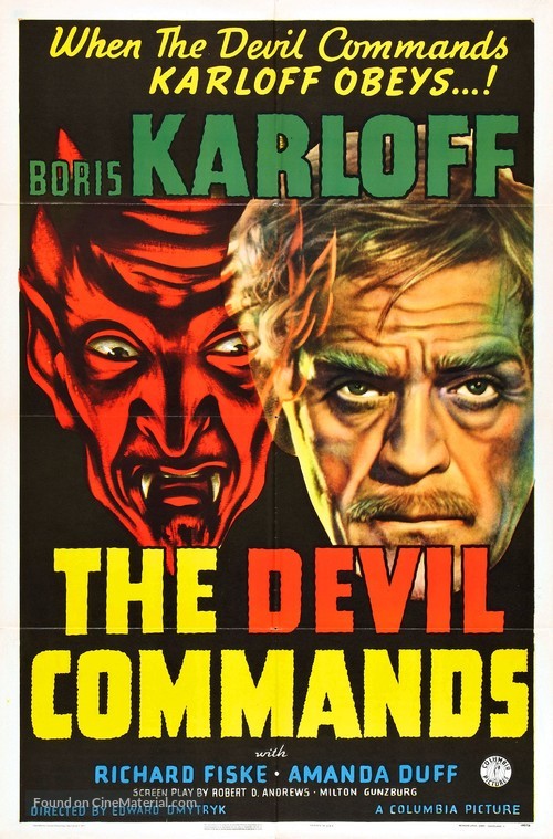 The Devil Commands - Movie Poster