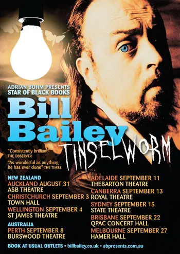 Bill Bailey Tinselworm 2008 British Movie Poster