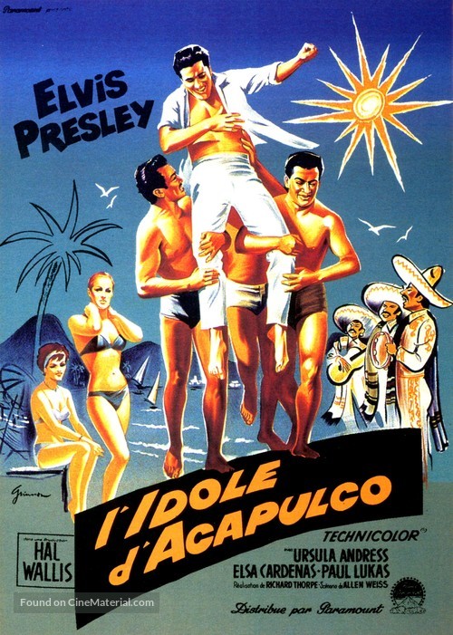 Fun in Acapulco - French Movie Poster