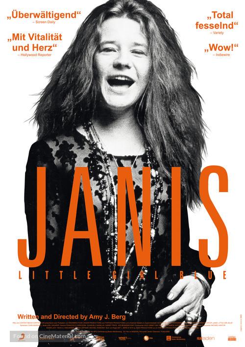 Janis: Little Girl Blue - German Movie Poster
