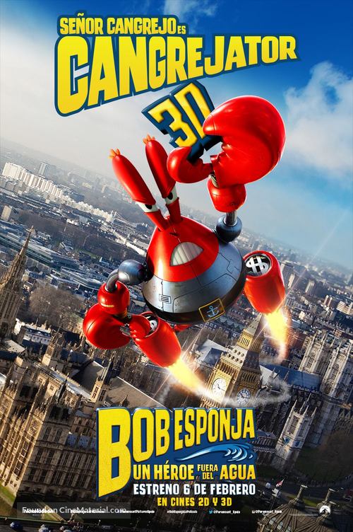 The SpongeBob Movie: Sponge Out of Water - Spanish Movie Poster