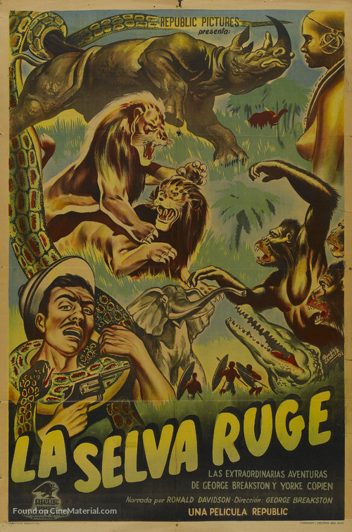 Jungle Stampede - Argentinian Movie Poster