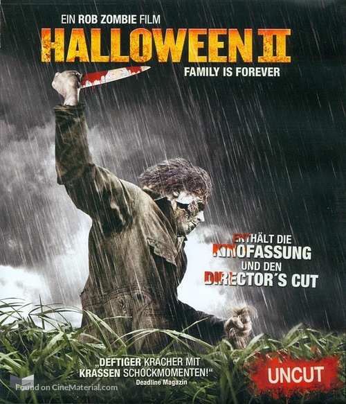 Halloween II - Austrian Blu-Ray movie cover