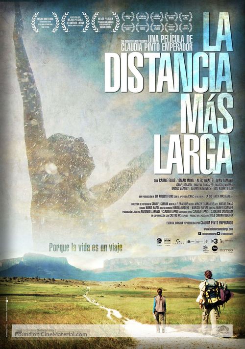 La distancia m&aacute;s larga - Venezuelan Movie Poster