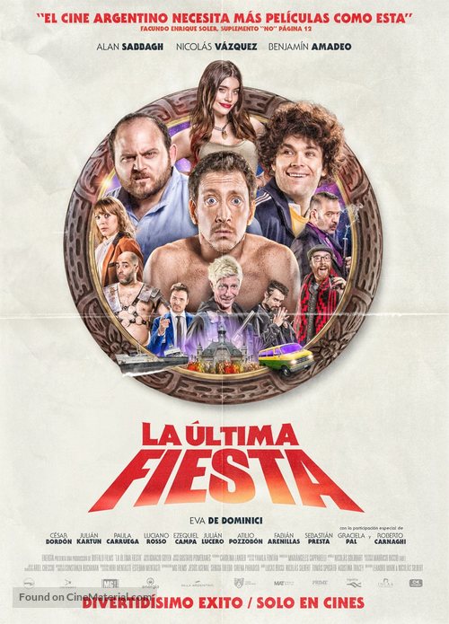 La &uacute;ltima fiesta - Argentinian Movie Poster