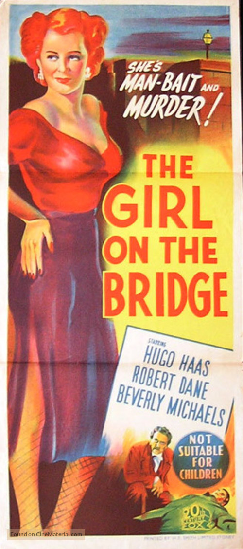 The Girl on the Bridge - Australian Movie Poster