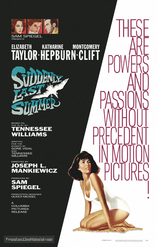 Suddenly, Last Summer - Movie Poster