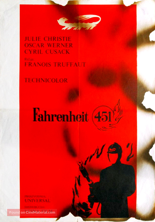 Fahrenheit 451 - Yugoslav Movie Poster