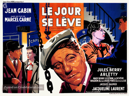 Le jour se l&egrave;ve - French Movie Poster
