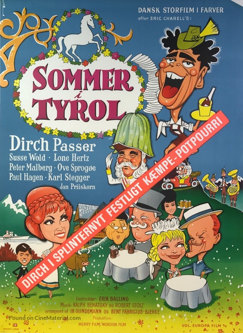 Sommer i Tyrol - Danish Movie Poster