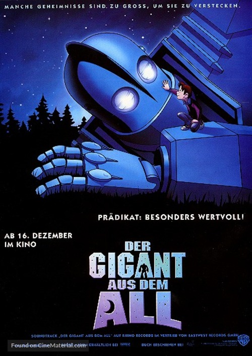 The Iron Giant - German Movie Poster