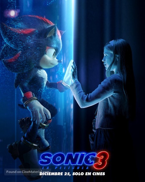 Sonic the Hedgehog 3 - Mexican Movie Poster