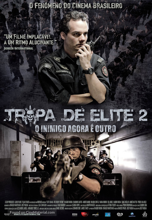 Tropa de Elite 2 - O Inimigo Agora &Eacute; Outro - Portuguese Movie Poster