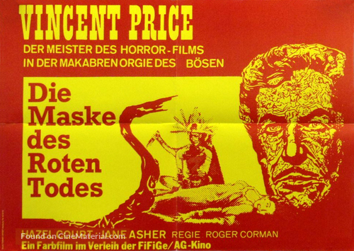 The Masque of the Red Death - German Movie Poster
