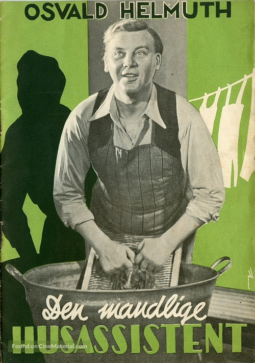 Den mandlige husassistent - Danish Movie Poster