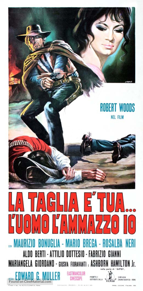 La taglia &egrave; tua... l&#039;uomo l&#039;ammazzo io - Italian Movie Poster