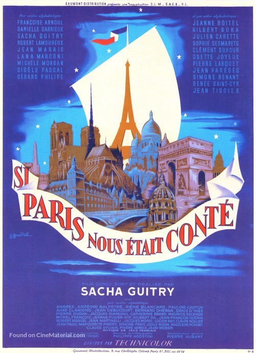 Si Paris nous &egrave;tait cont&egrave; - French Movie Poster