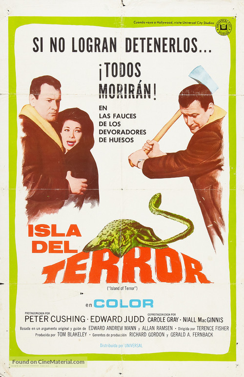 Island of Terror - Argentinian Movie Poster