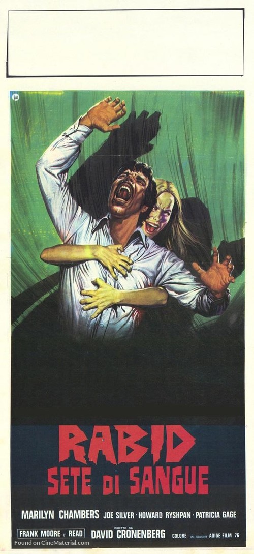 Rabid - Italian Theatrical movie poster