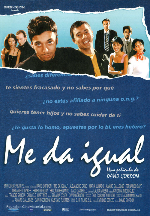 Me da igual - Spanish Movie Poster