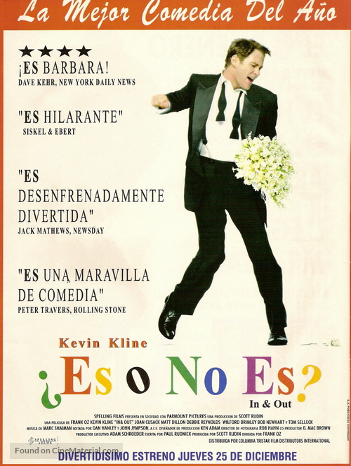 In &amp; Out - Argentinian Advance movie poster