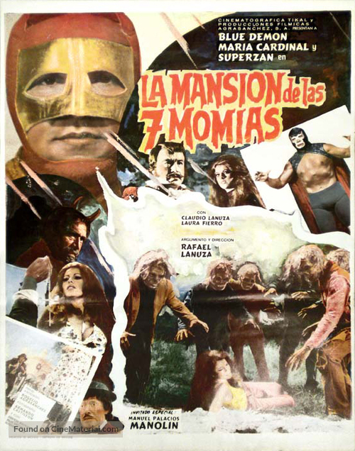 La Mansi&oacute;n de las 7 momias - Mexican Movie Poster