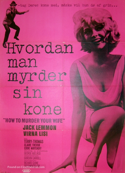 How to Murder Your Wife - Danish Movie Poster