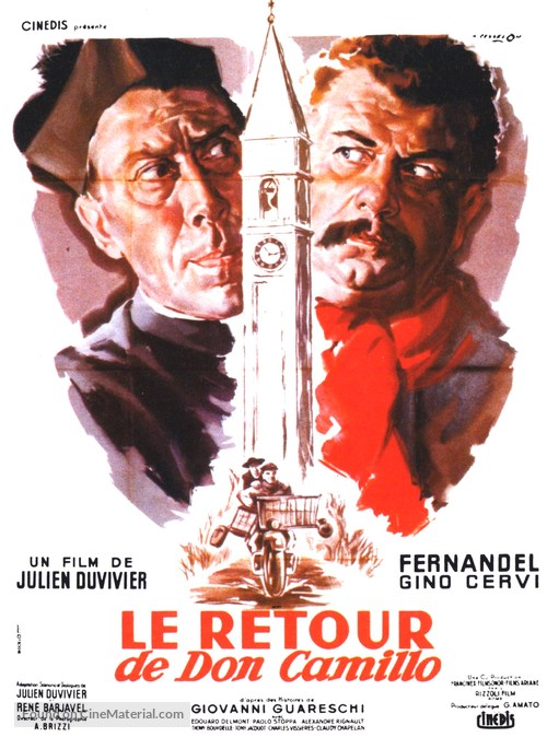 Le retour de Don Camillo - French Movie Poster