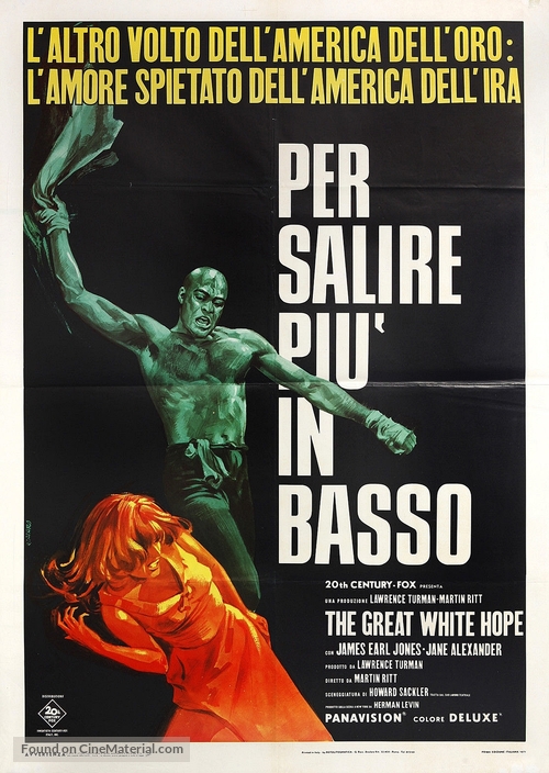 The Great White Hope - Italian Movie Poster