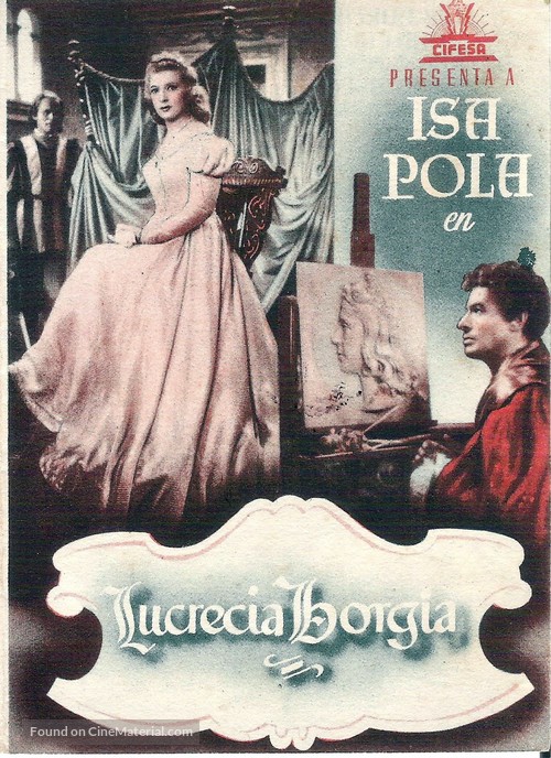 Lucrezia Borgia - Spanish Movie Poster