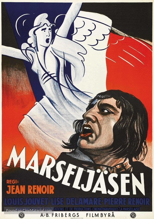 La marseillaise - Swedish Movie Poster