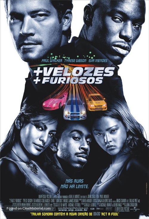 2 Fast 2 Furious - Brazilian Movie Poster